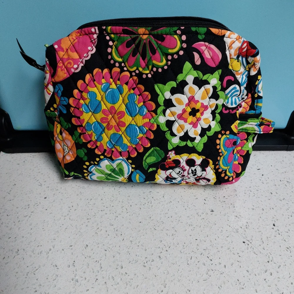 Vera Bradley Disney Parks Midnight Mickey Large Cosmetic Bag NWT